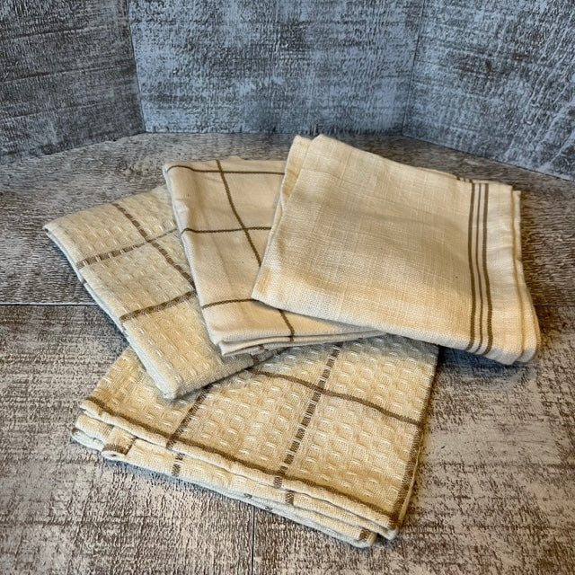 Towels & Dishcloth Set - Cream
