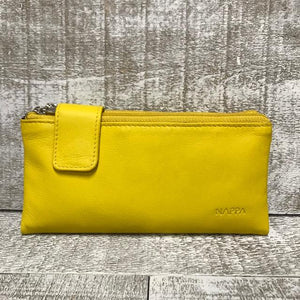 Leather Wallet - Yellow